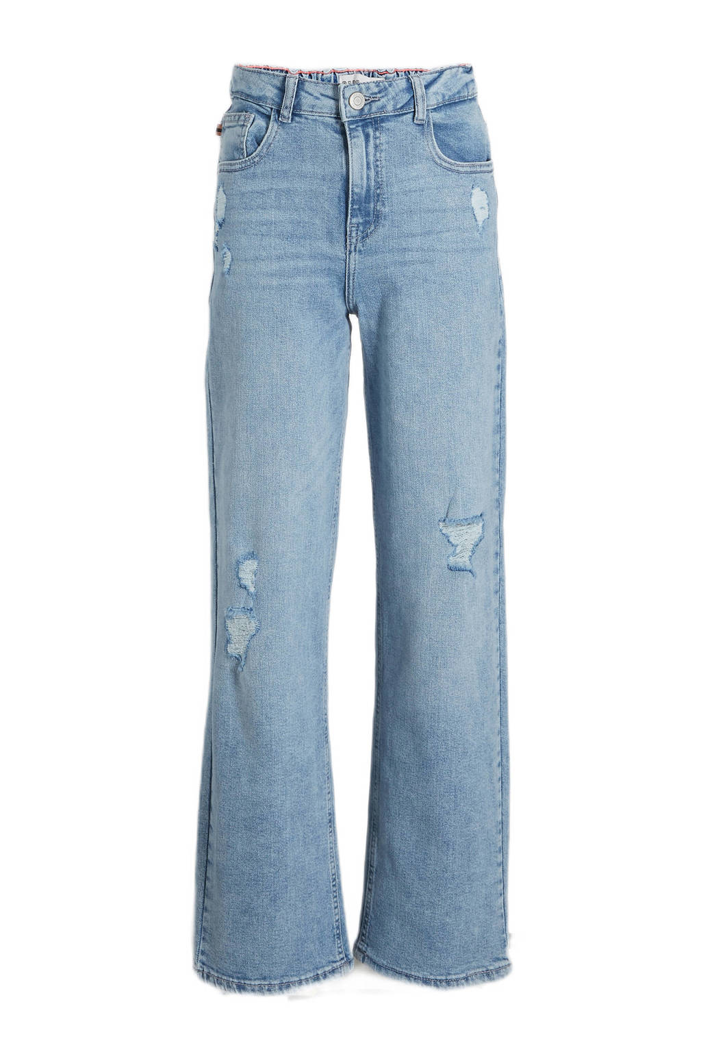 Cars wide leg jeans bleached damag