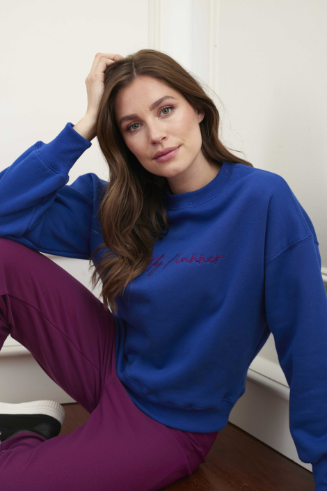 Lofty Manner blauwe dames sweater