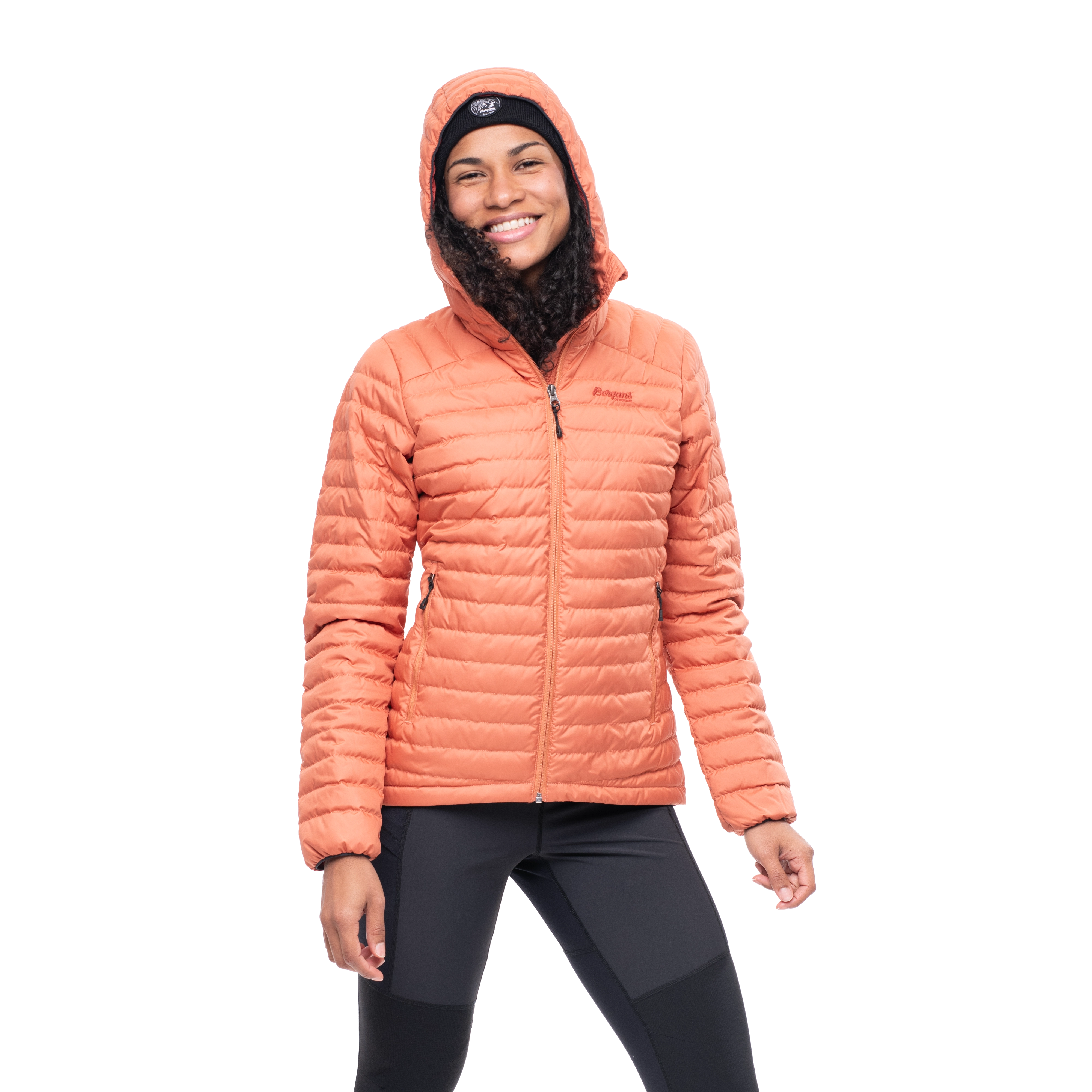 Lava Light Down Jacket w/Hood Women Terracotta