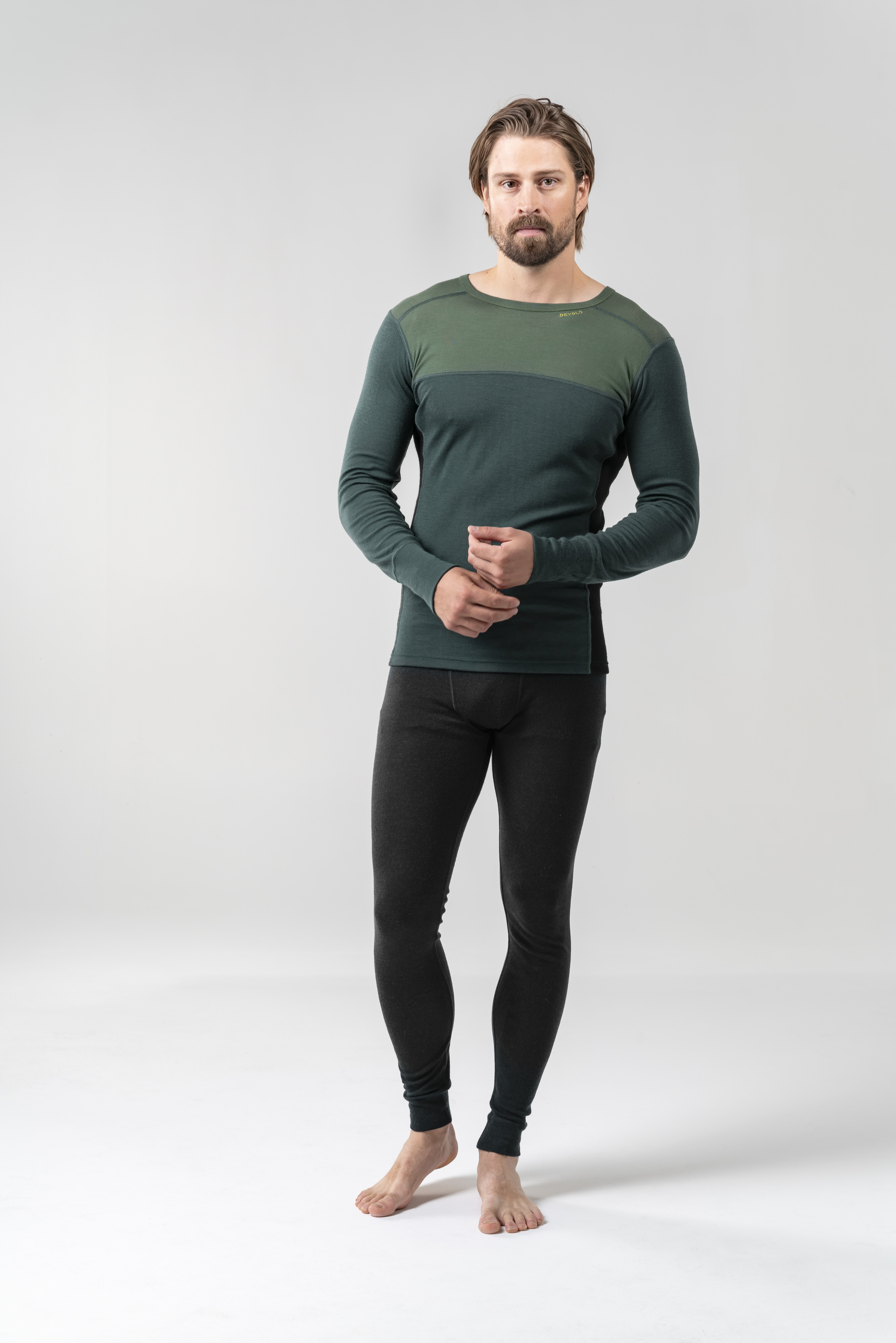 Lauparen Merino 190 Shirt Herre Forest/Woods/Black
