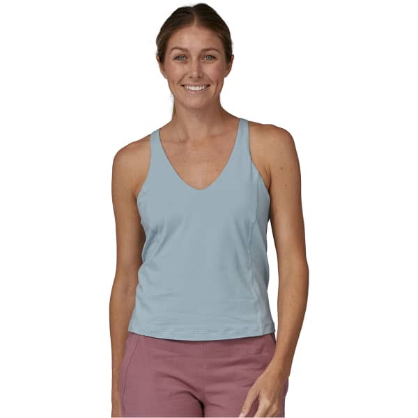 Débardeur escalade PATAGONIA W'S TADRA TANK STEAM BLUE