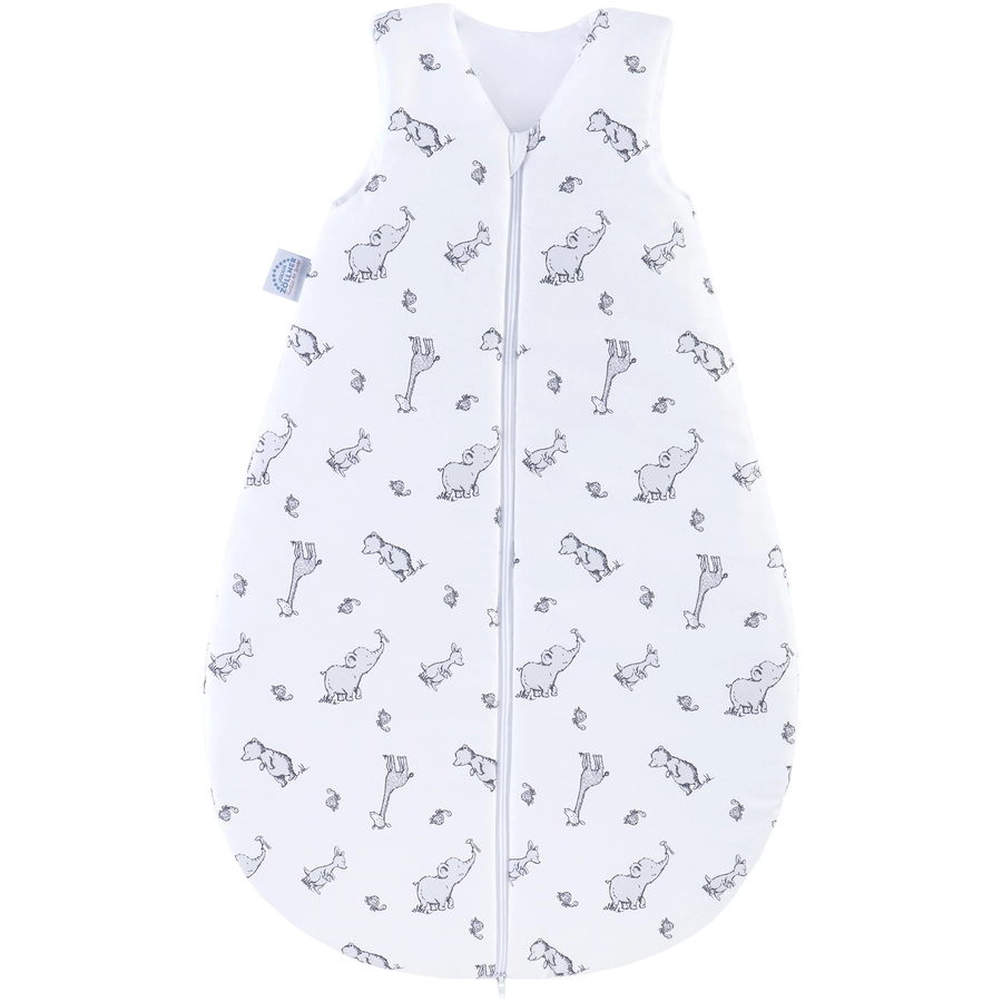 JULIUS ZÖLLNER Kuschelschlafsack Gr. 70-110cm Safari weißgrau