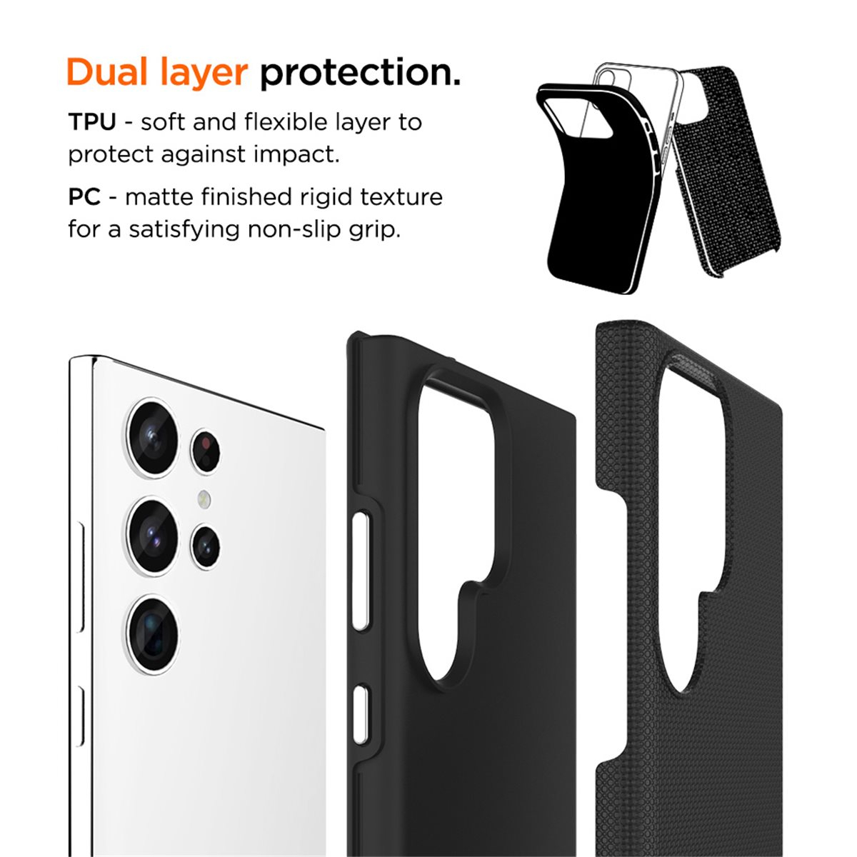 Samsung Galaxy S24 Ultra North Case Premium Hybrid Schutzhülle (EGCA00558) - Schwarz