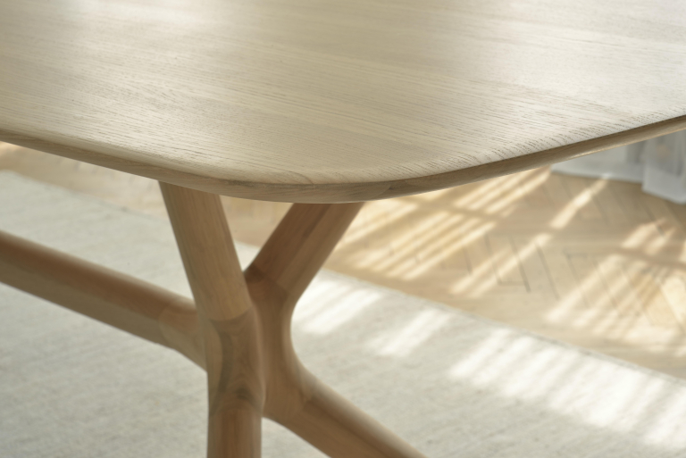 Ethnicraft X eettafel 220x100 eiken