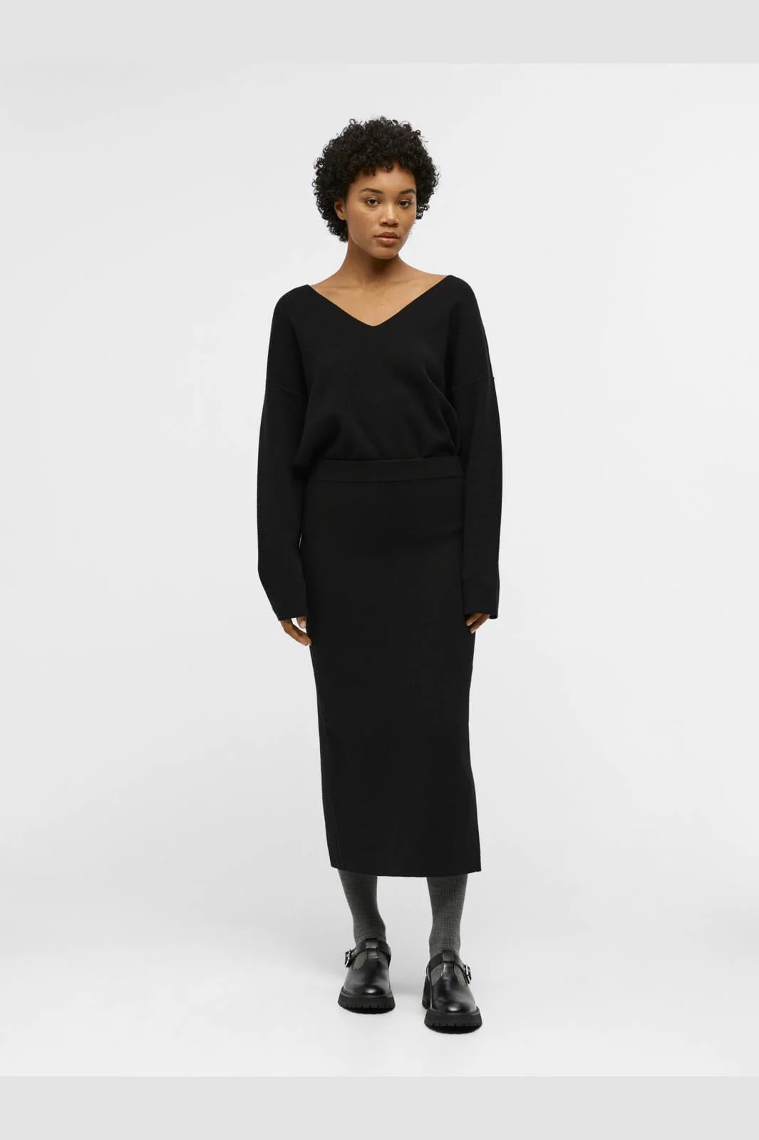 Object Objreynard Knit Skirt 4486517 black