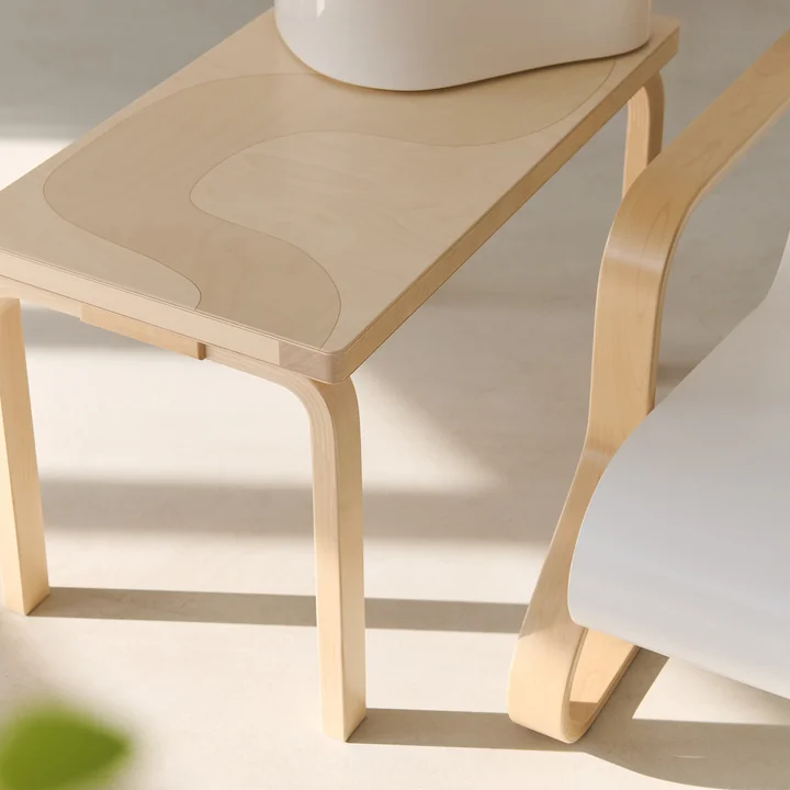 Artek x Marimekko - 153B Bank, Kivet, Birke natur (Anniversary Edition)