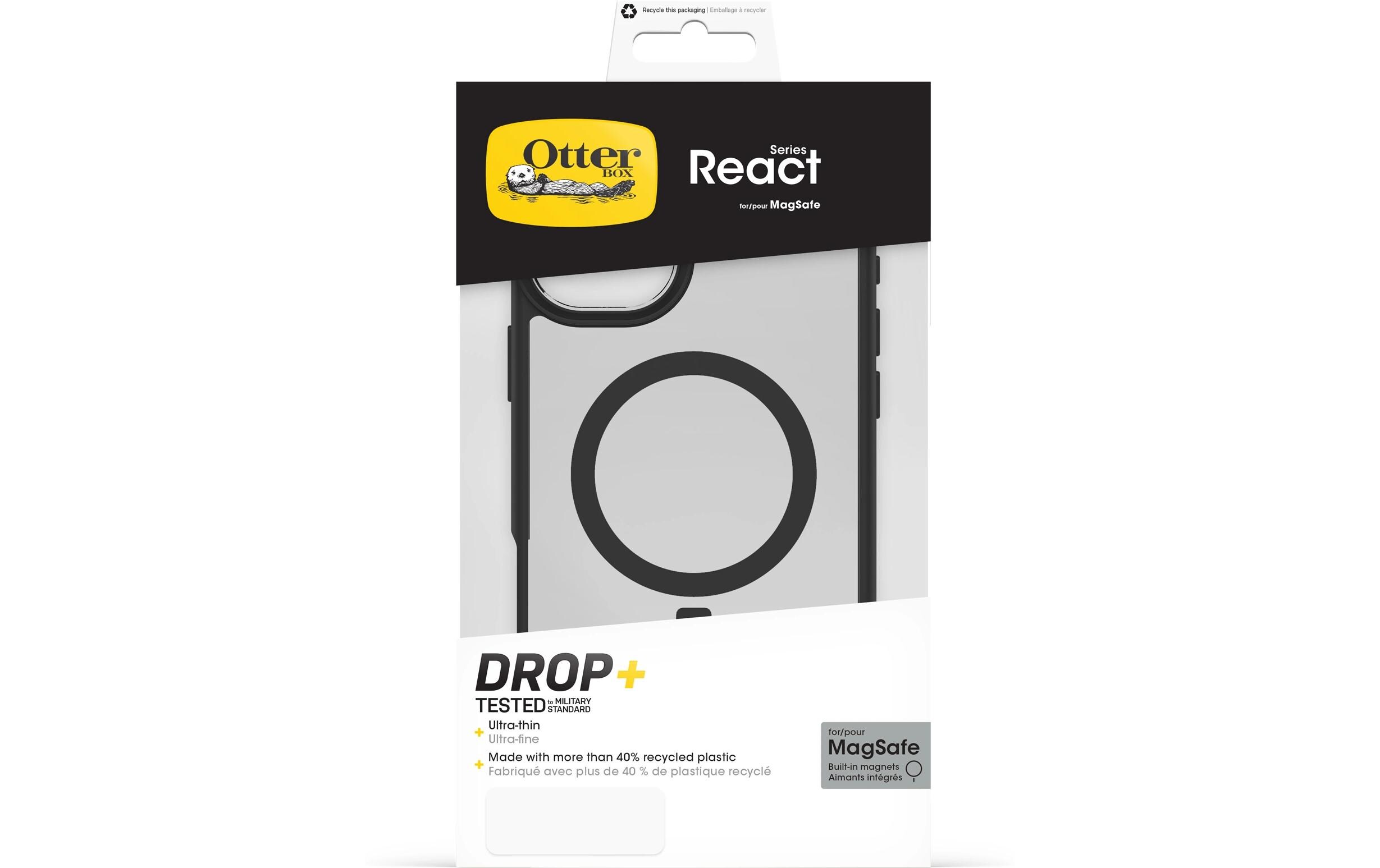 Back Cover React iPhone 16 Plus Schwarz/TransparentSchutzhülle für das Apple iPhone 16 Plus