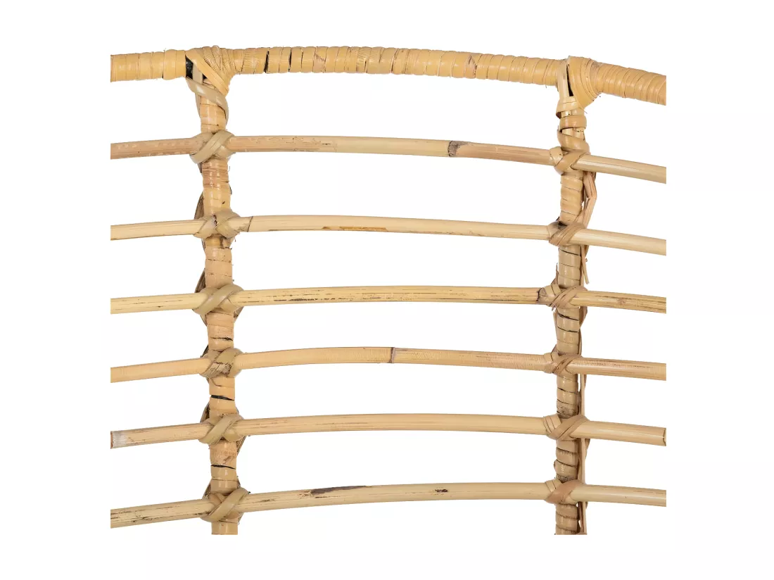 Fauteuil Rotin Naturel/Métal - PAVY