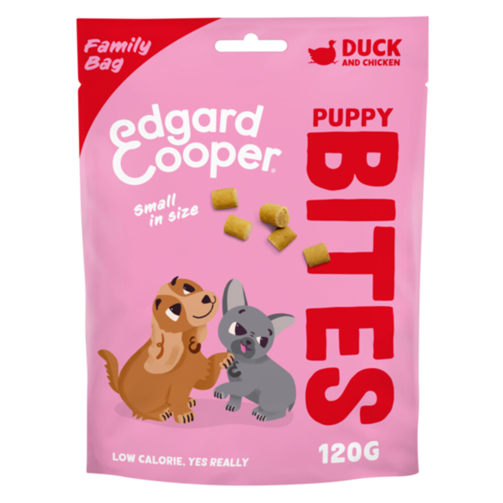 Edgard & Cooper Puppy Bite S Eend & Kip 120 gr