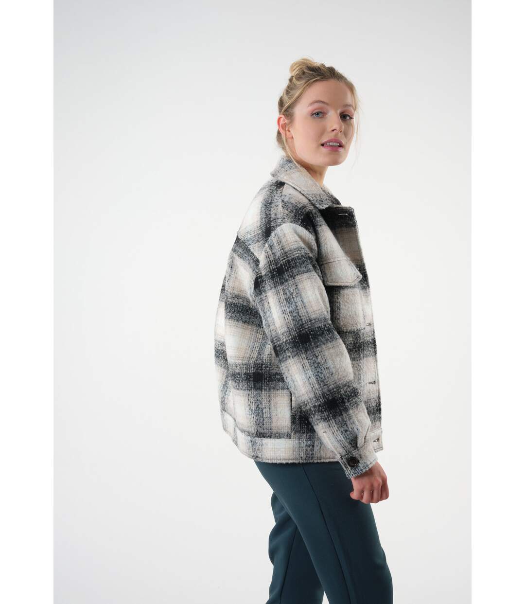Blouson à carreaux ABELLE
