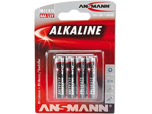 Ansmann AAA Batterier, 4 stk