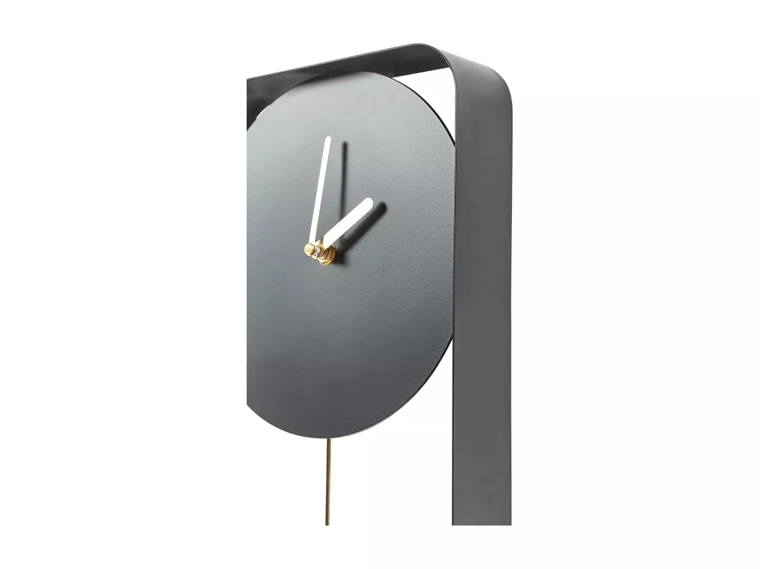 Horloge murale SERVOZ 21 cm Métal Noir