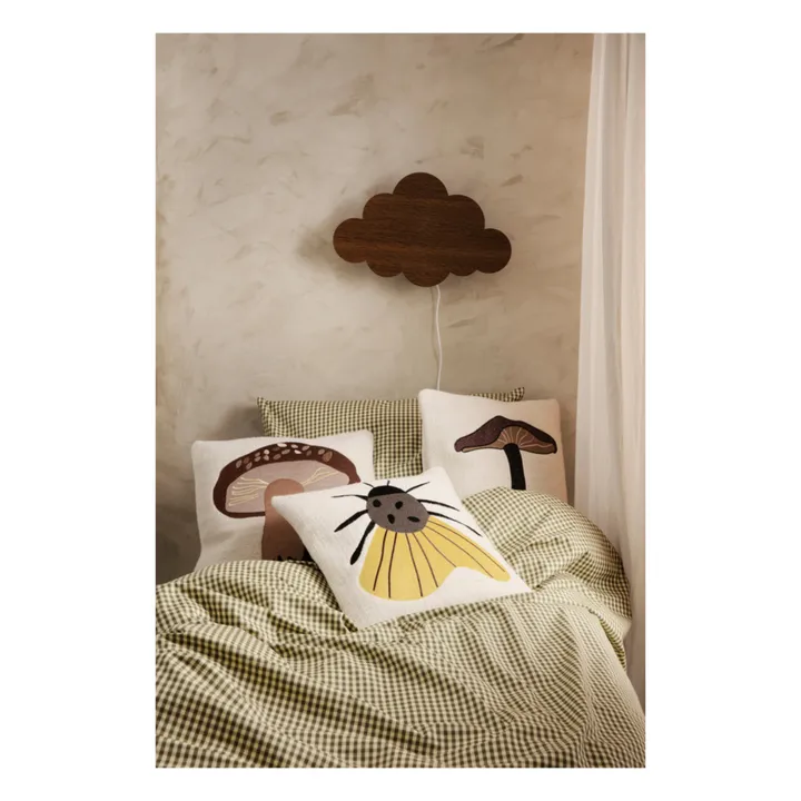 Ferm Living Kids Coussin brodé Cèpe