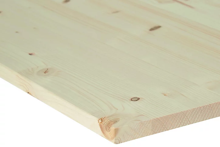 Tablette bois noueux lamelle collée 30 x 80 cm, ép.1,8 cm