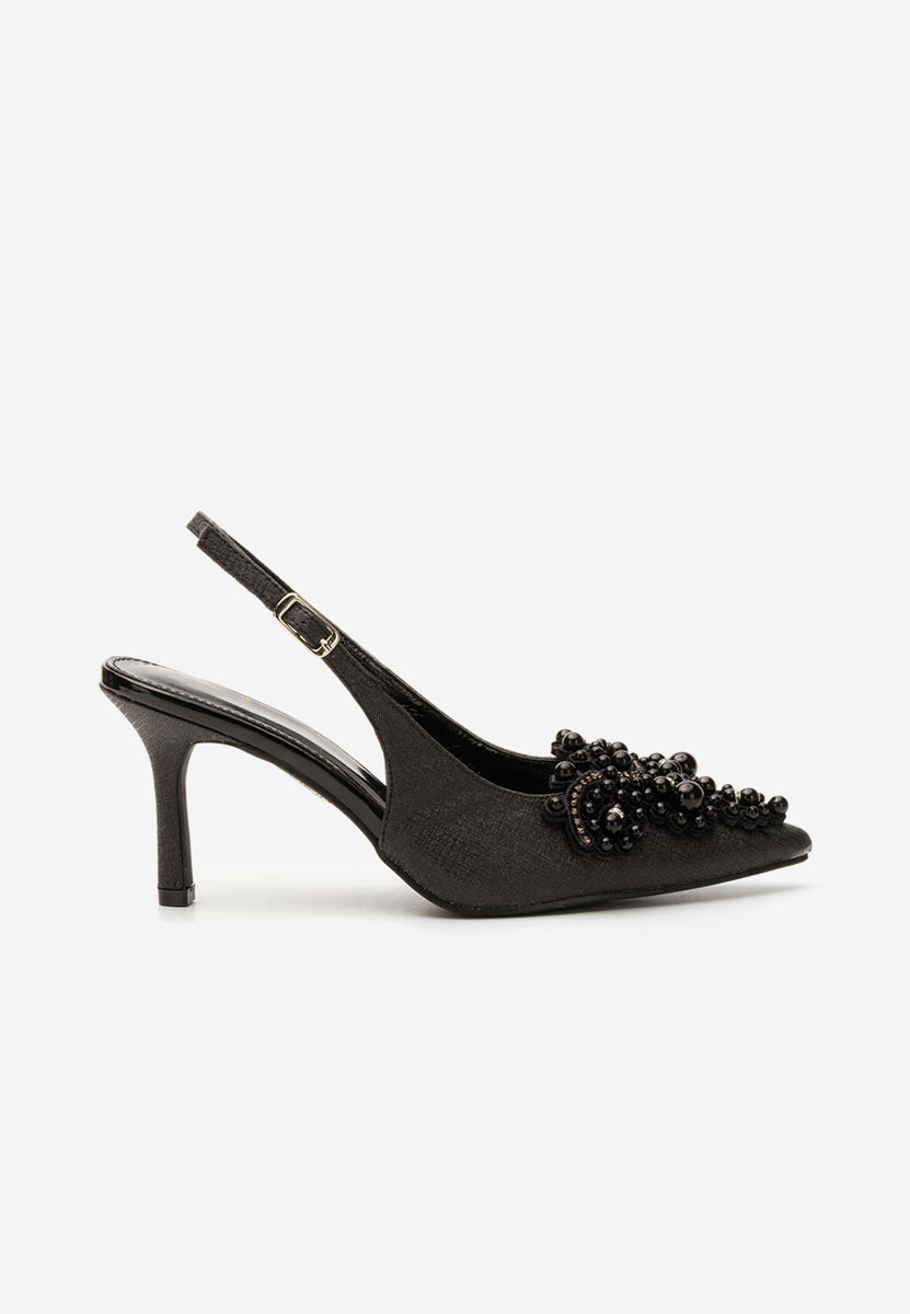 Chaussures slingback noirs Raiancy