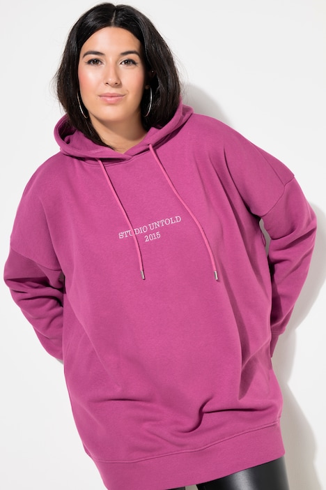 Hoodie, oversized, Stick-Statement, Kapuze, Langarm