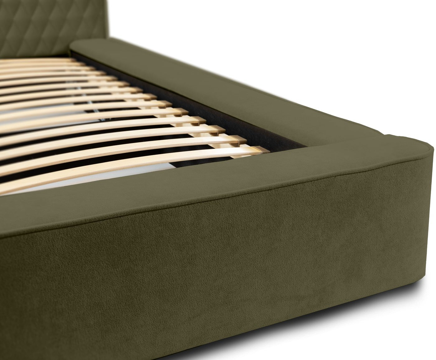 Trae Mobler Azurro 140 x 200 cm Gestoffeerd Bed Bosgroen