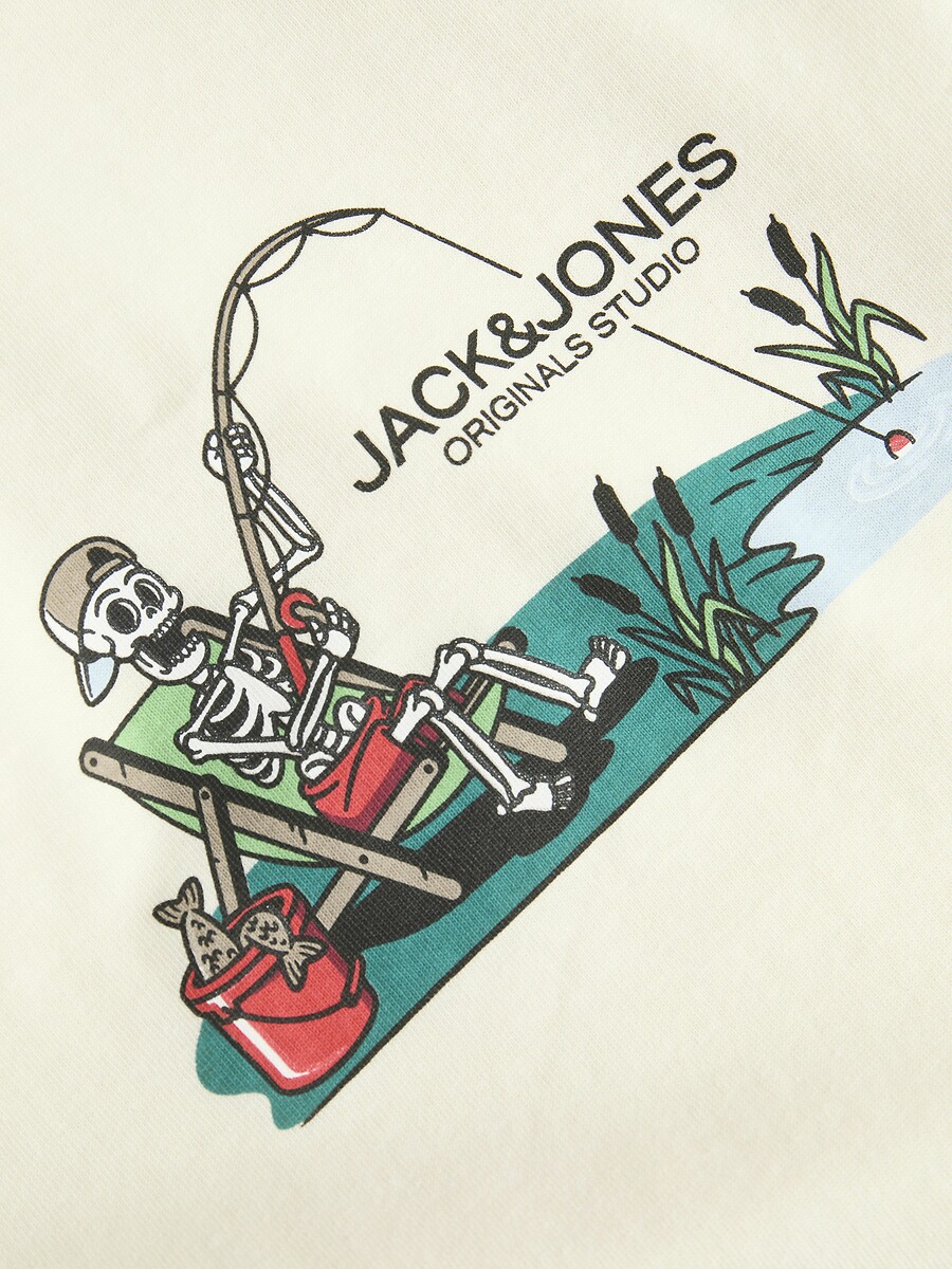 JACK & JONES JUNIOR<br>Camiseta de manga comprida estampada