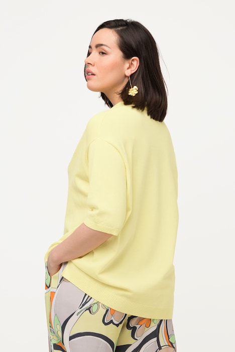 Poloshirt, Oversized, Polokragen, Halbarm