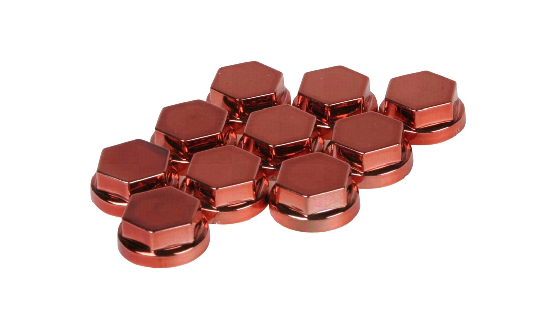 Covers, rød, 10 mm, 10 stk