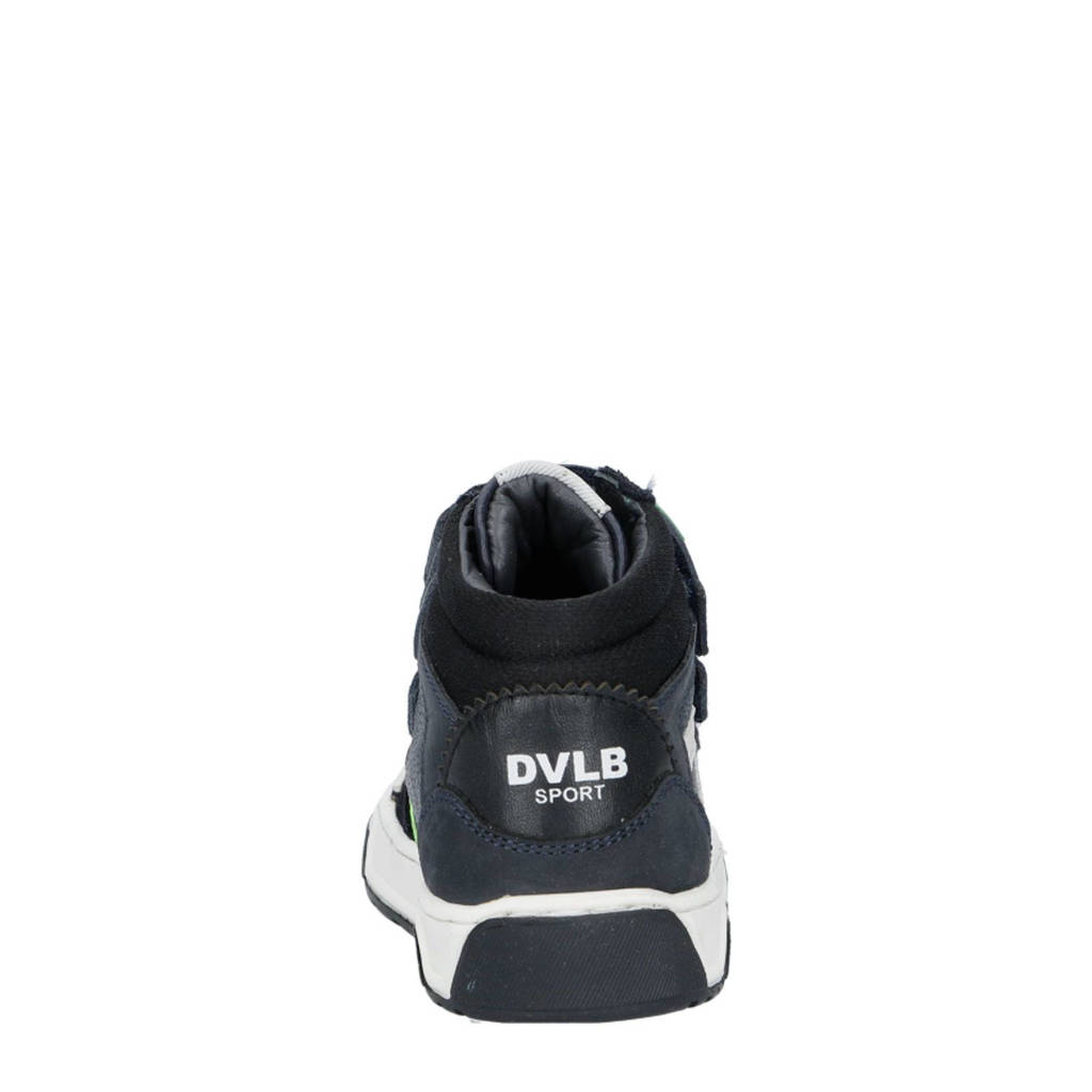Develab leren sneakers donkerblauw