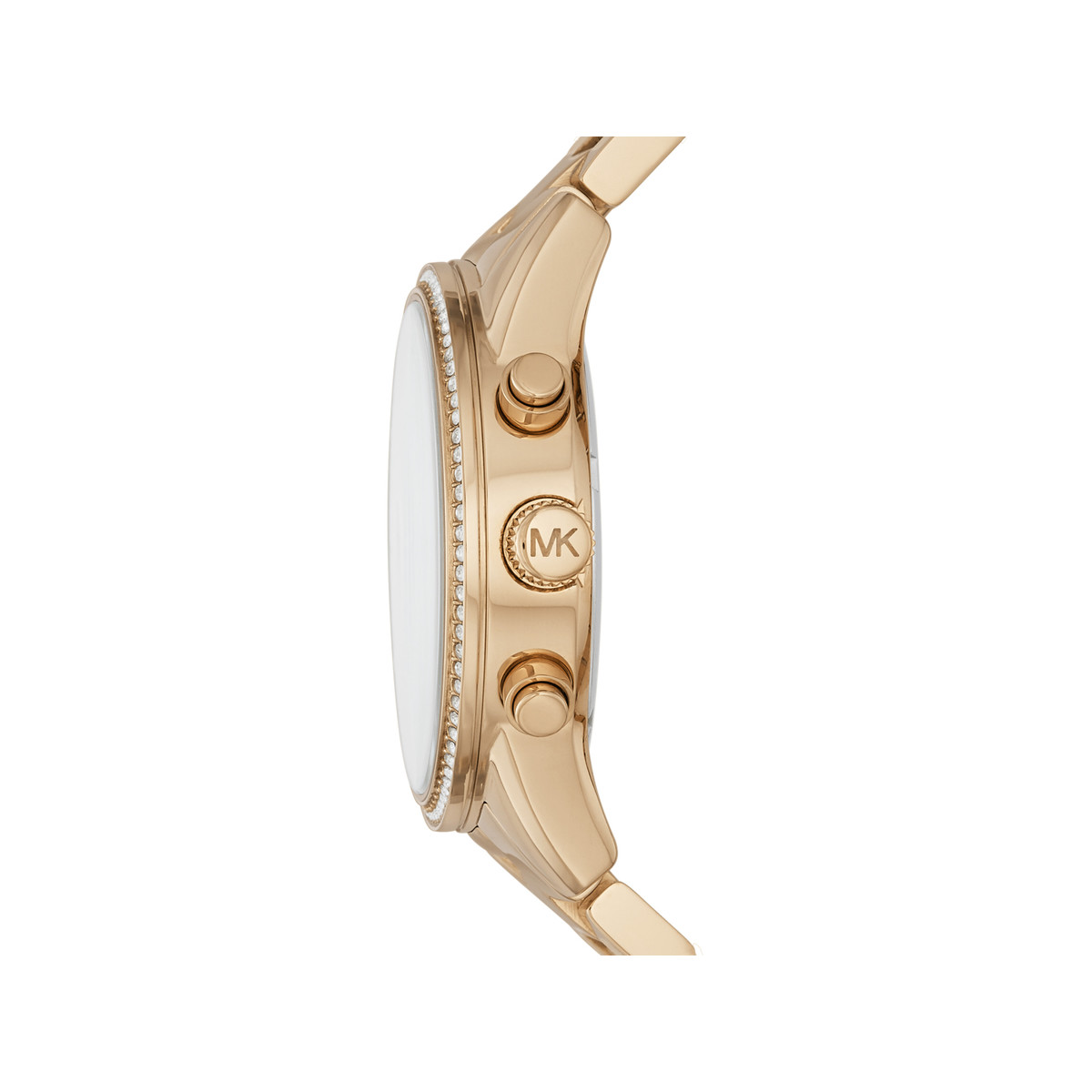 Montre MICHAEL KORS femme chronographe bracelet acier doré jaune
