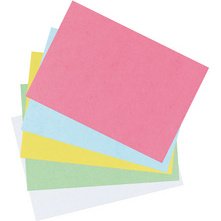 Fiches bristol, A7, uni, blanc