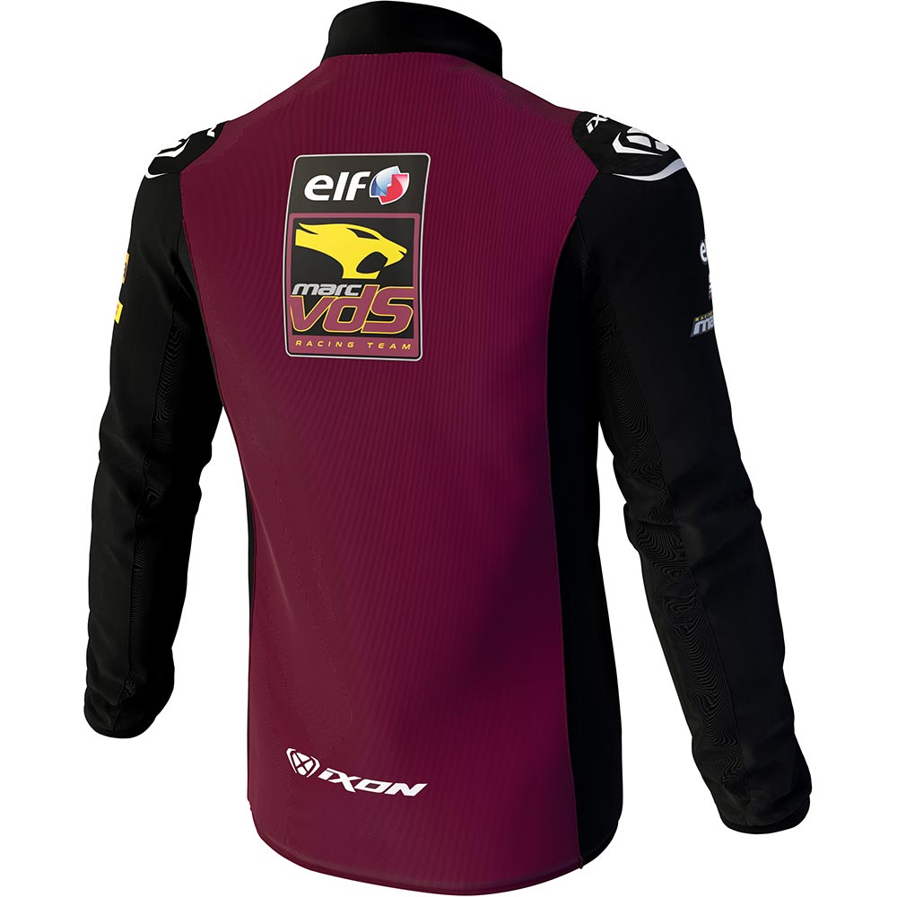 Ixon - Sweat zippé Marc VDS 24 Bordeaux / Noir