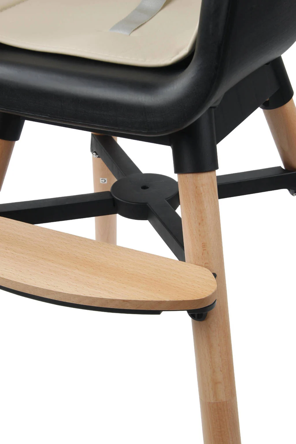 Wooden High Chair - Daily - Beige