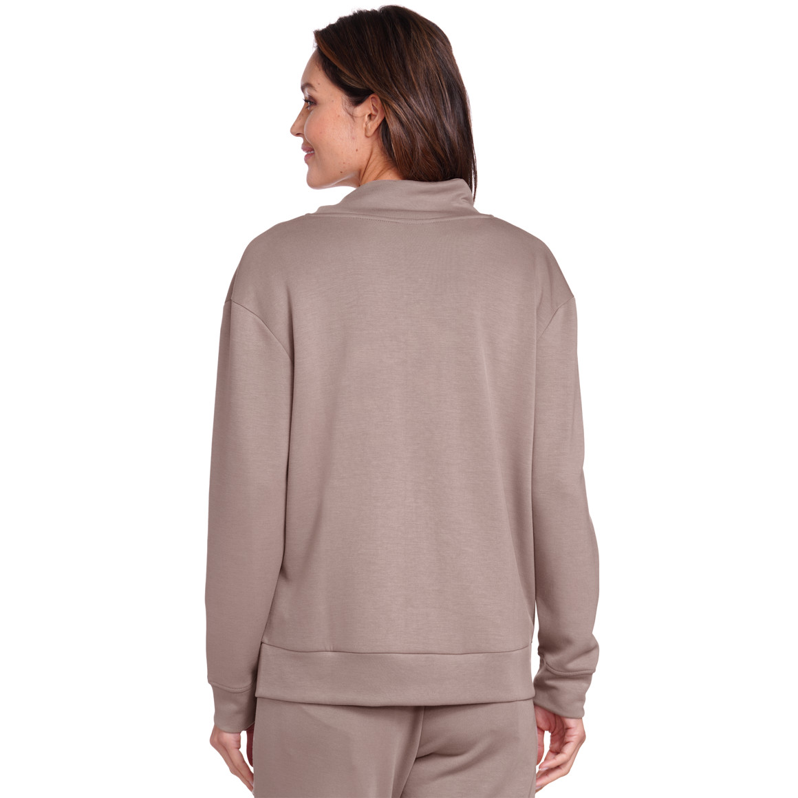 Gina Benotti Damen Sweatjacke aus Modal-Mix hellbraun