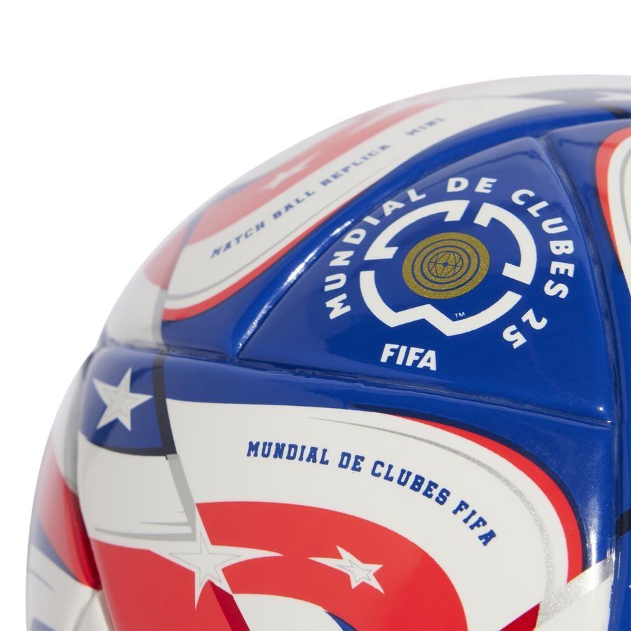 adidas Ballon Mini Club World Cup 2025 - Blanc/Bleu/Lucid Red