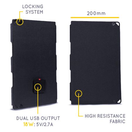 TREKKER PRO KIT Solar Panel & Powerbank  18W, 10000mAh