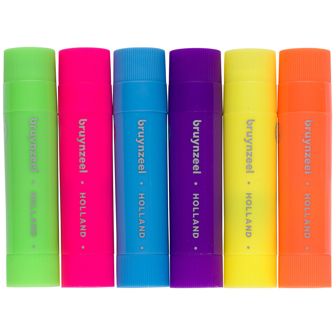 Bruynzeel verfstiften neon - 6st