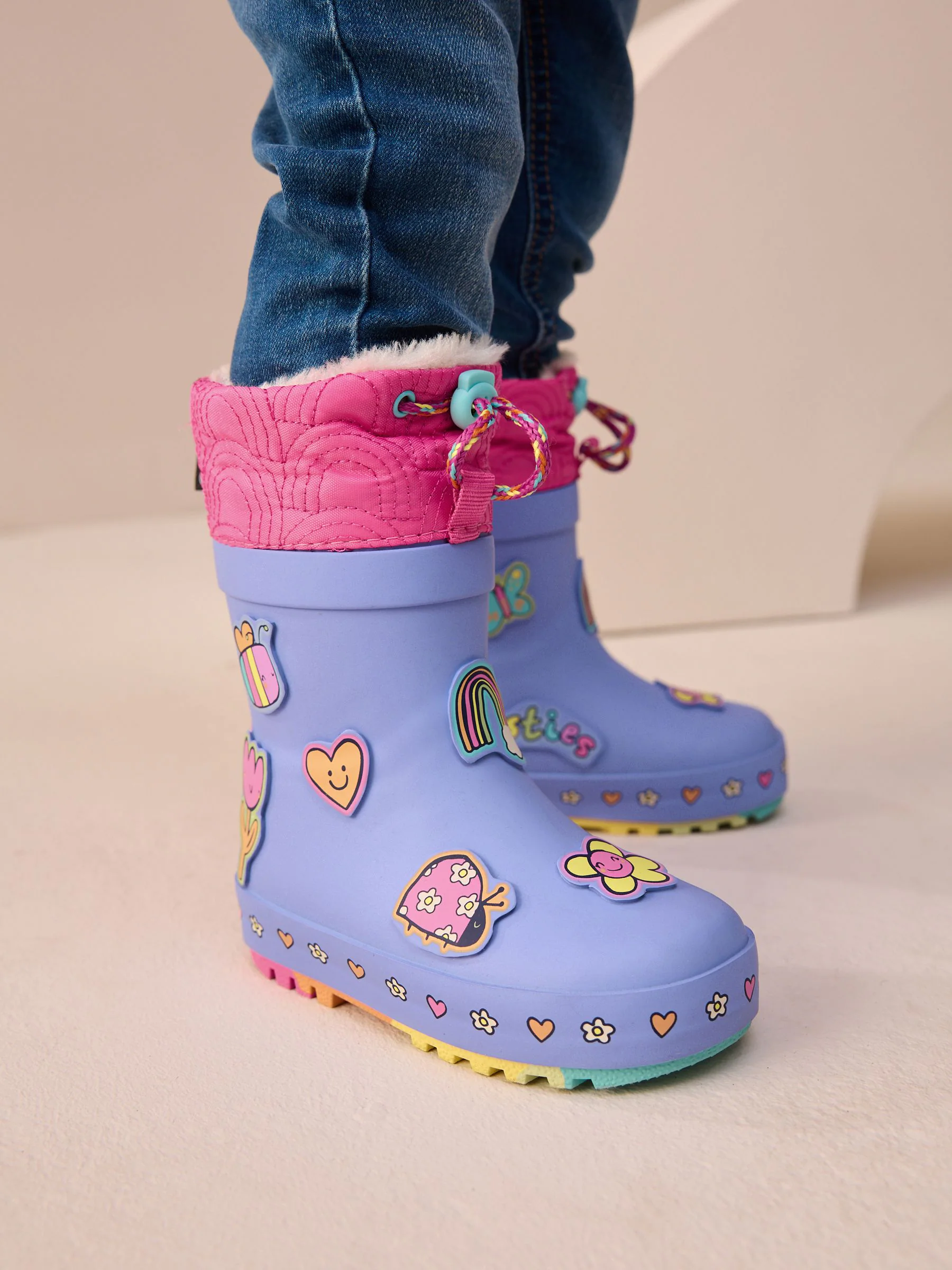 Paars - Character Thinsulate Lined Cuff Wellies