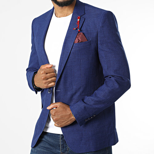 Veste Blazer Décor Bleu Roi