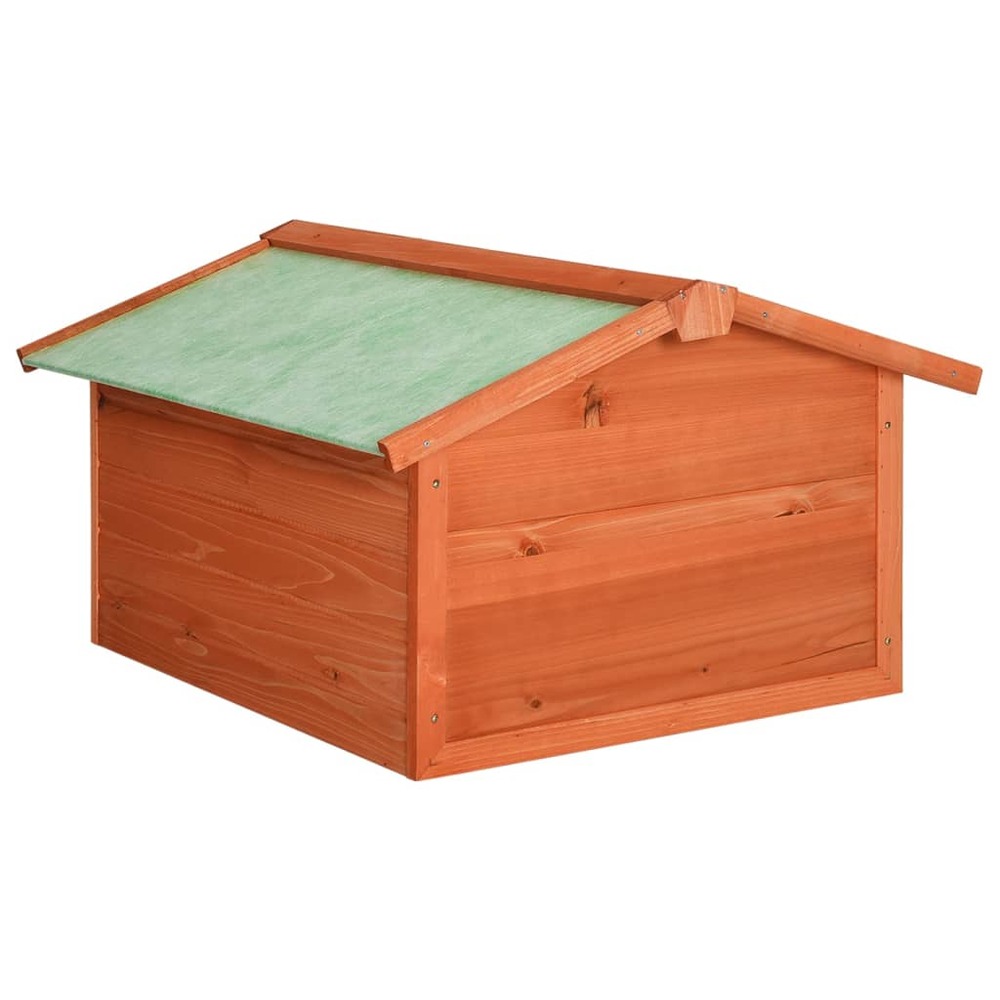 Garage de tondeuse à gazon 72x87x50 cm bois de sapin solide
