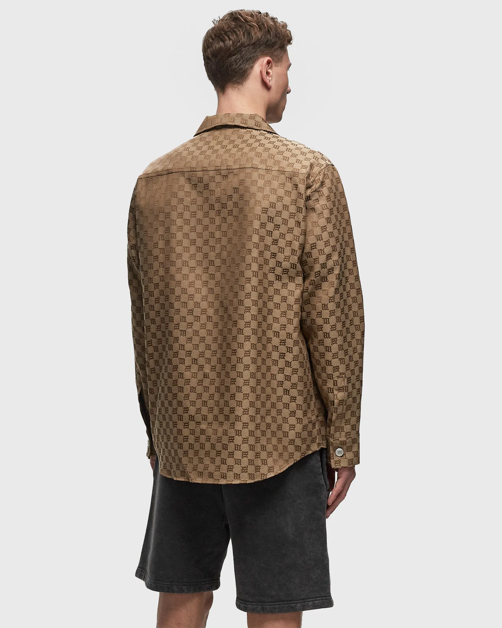 MISBHV JACQUARD CANVAS MONOGRAM SHACKET
