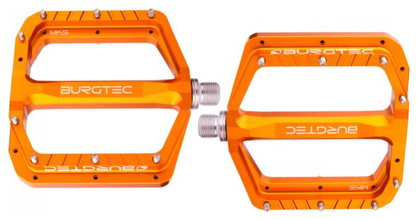 Paire de Pédales Plates Burgtec Penthouse MK5 Orange Iron Bro