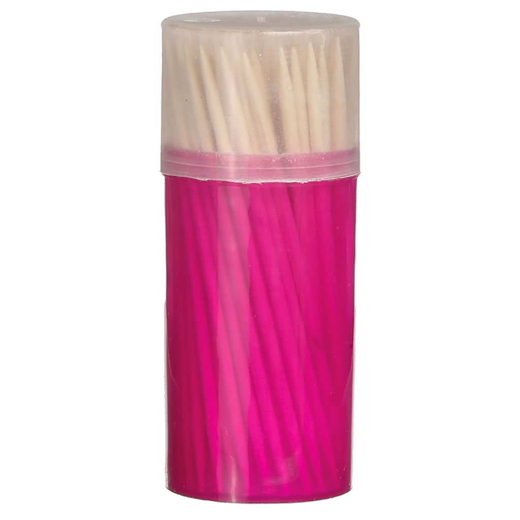 Lot de 4 pots de 100 cure-dents 6cm