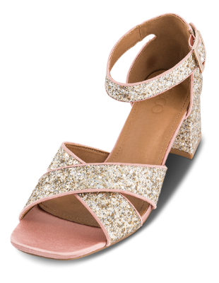 B&CO Damesandal med hæl Sølv 4214103902