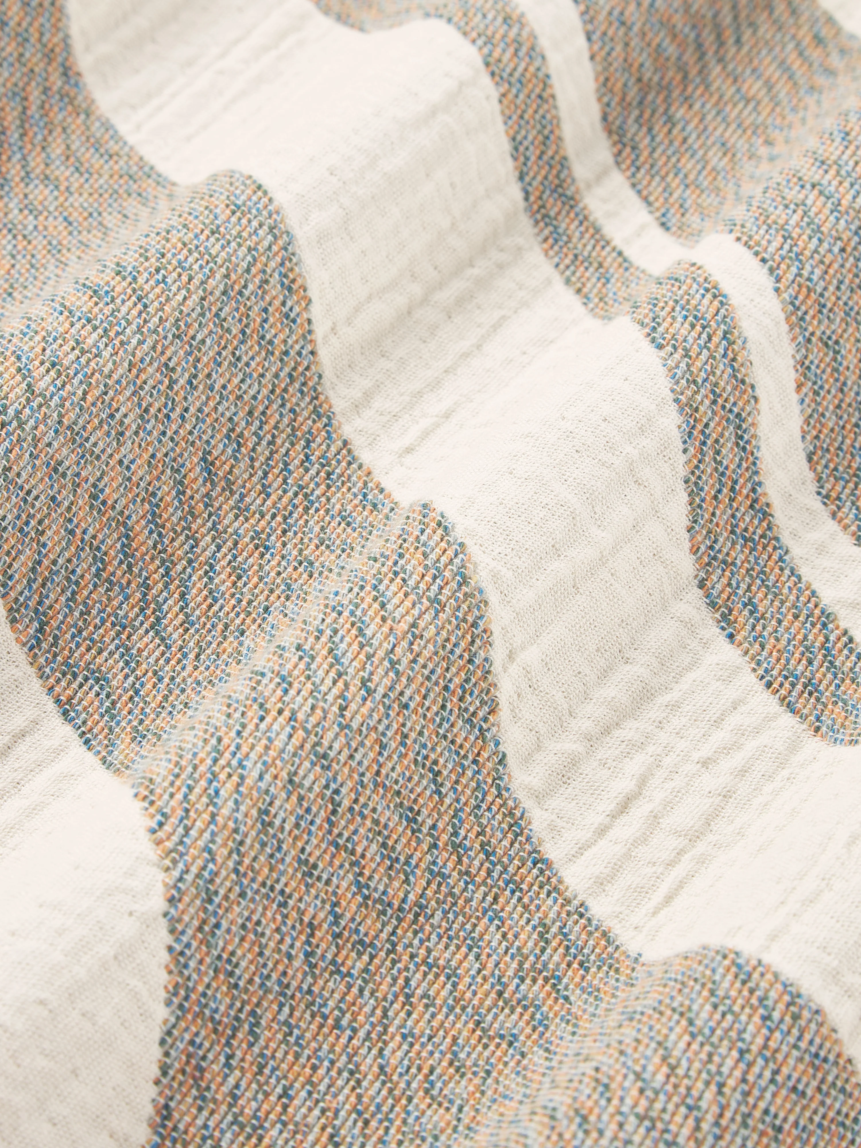 Jacquard kussenhoes Rui met franjes