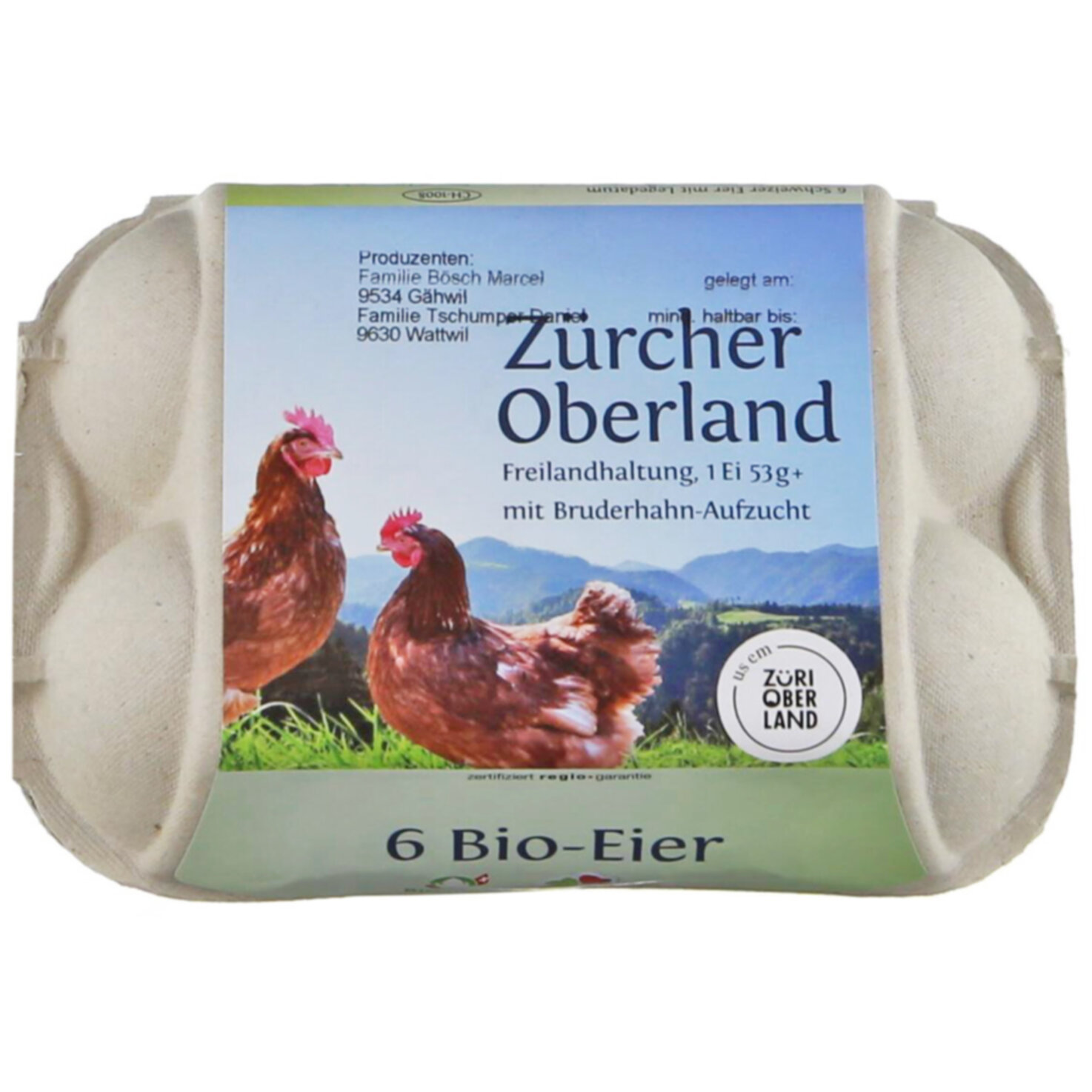 Bio Eier 53g+ 6er
