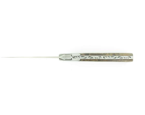 Le Thiers Pirou 10 cm Ronce de Noyer stabilisée Couteau de poche Le Thiers par Goyon Chazeau