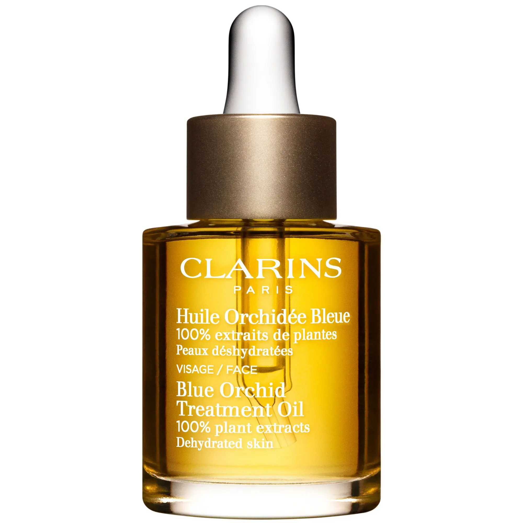 Clarins - Huile Visage Orchidée Bleue Huile visage 100% extraits de plantes- Soin de jour