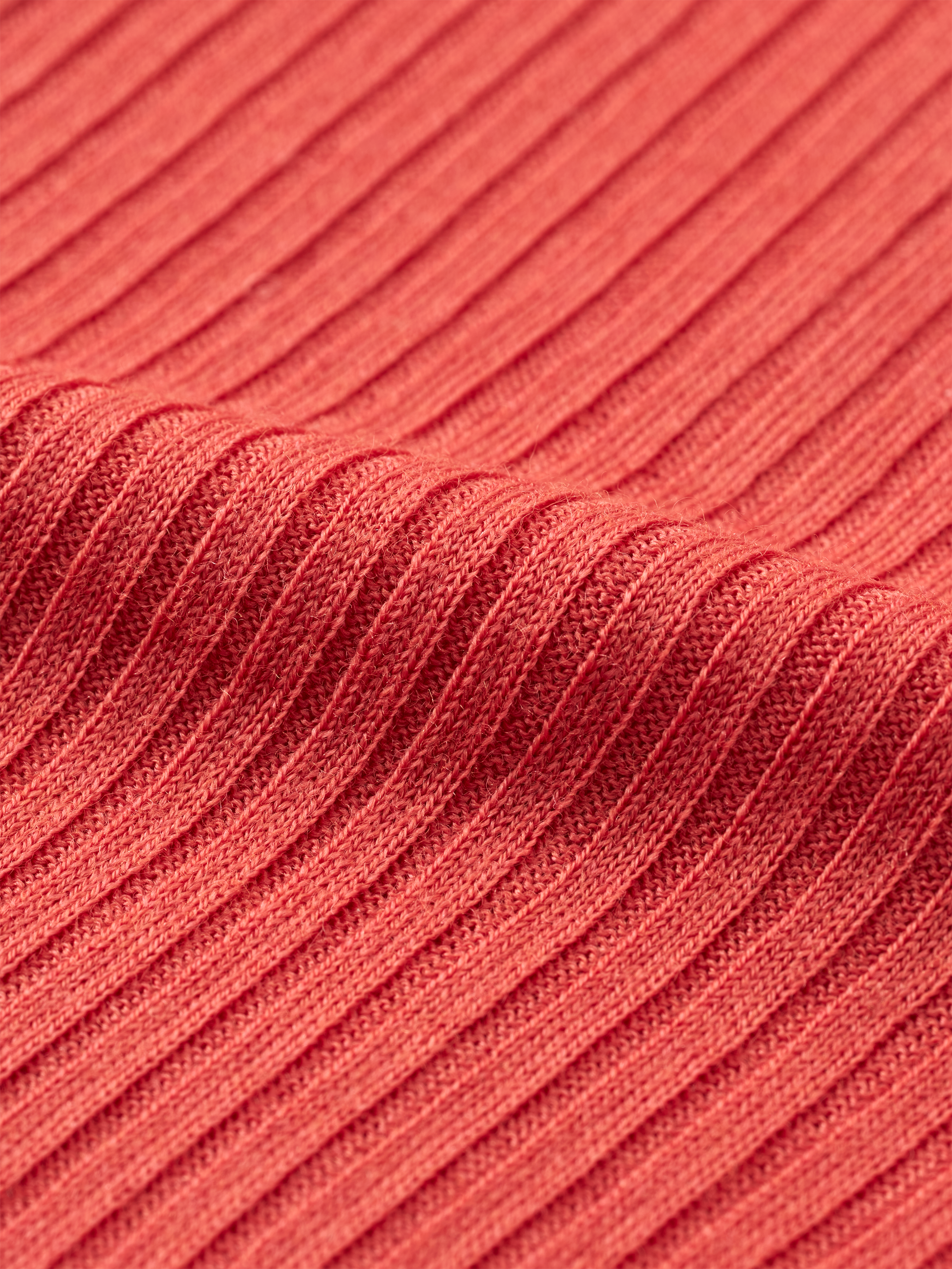 Colsjaal in merinowol voor dames in Retro-rood