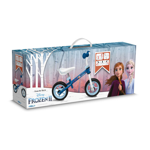 Bicicleta de equilíbrio Frozen de 25 cm para crianças de 2 a 4 anos.