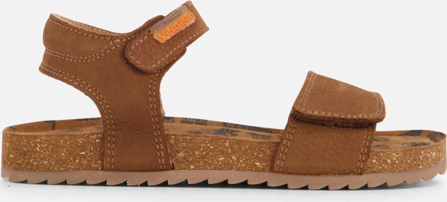 VINGINO Xavi leren sandalen bruin Leer Effen 27
