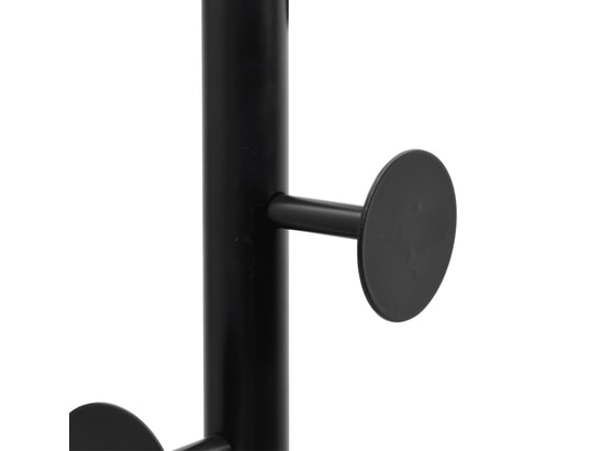 VIDAXL - Porte manteau Porte-manteau noir 176 cm fer enduit de poudre