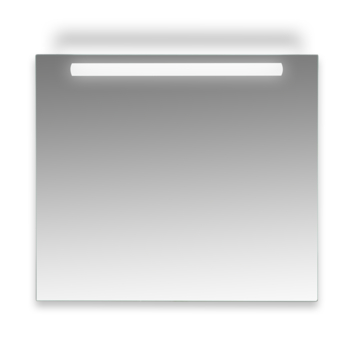Badkamerspiegel Ava met verlichting rechthoek 80 x 70 cm met lijst chroom