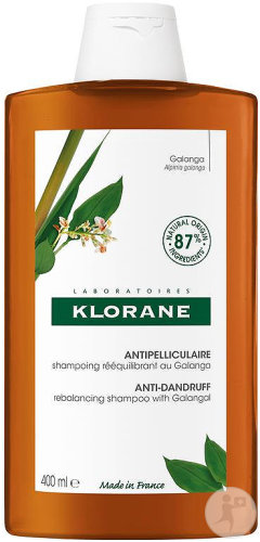 Klorane Galanga Shampoing Antipelliculaire Traitant & Rééquilibrant Pellicules 400ml